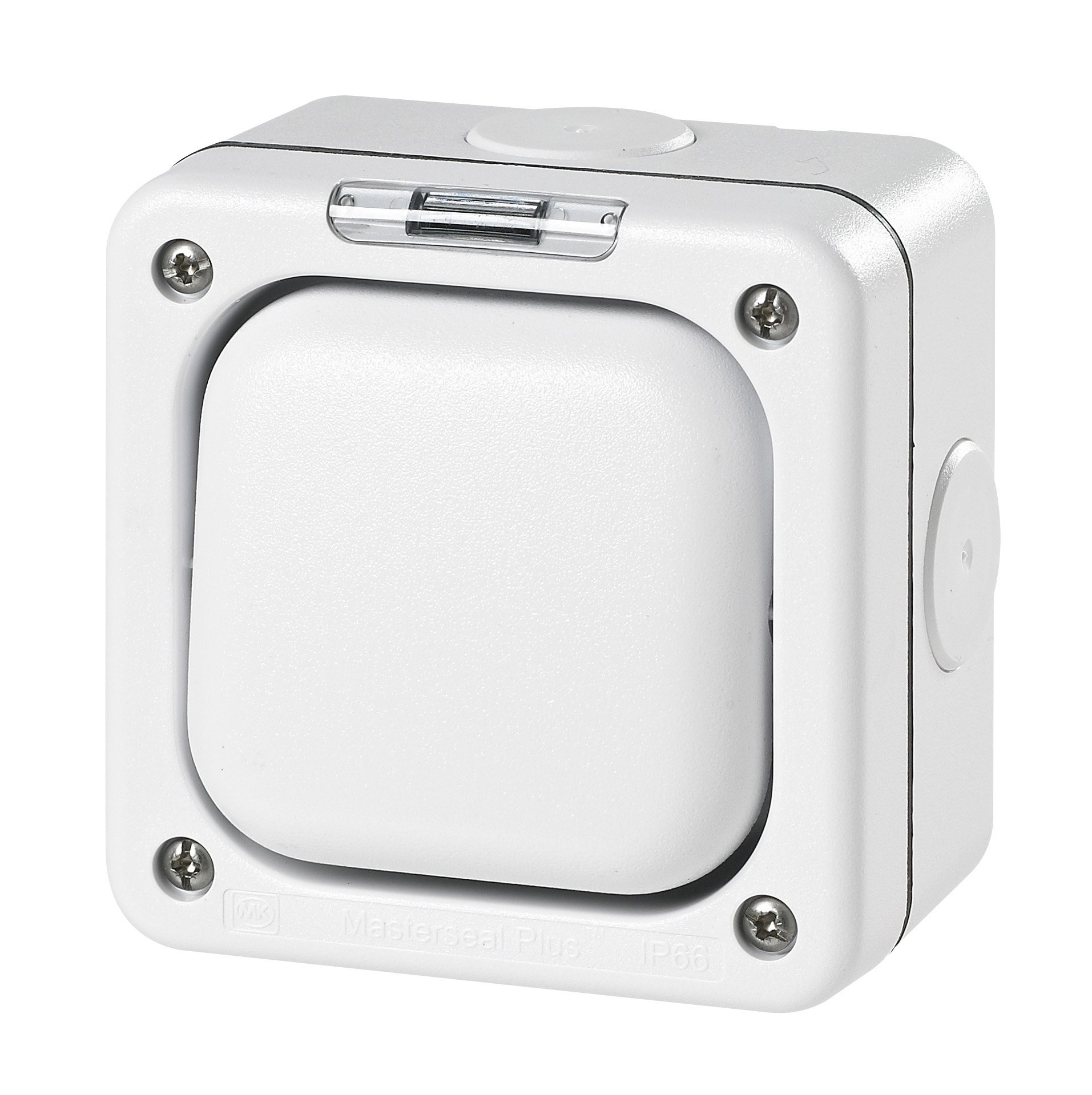 MK Masterseal Plus K56406WHI 10 amp 1-Gang Double-Pole 1-Way Switch