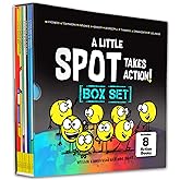 A Little SPOT Takes Action! 8 Book Box Set (Books 9-16: Kindness, Responsibility, Patience, Respect, Honesty, Organization, D