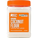 BetterBody Foods Organic Coconut Flour 2.25 Pound Jar, Naturally Gluten-Free White Flour Alternative with a Slight Coconut Ta