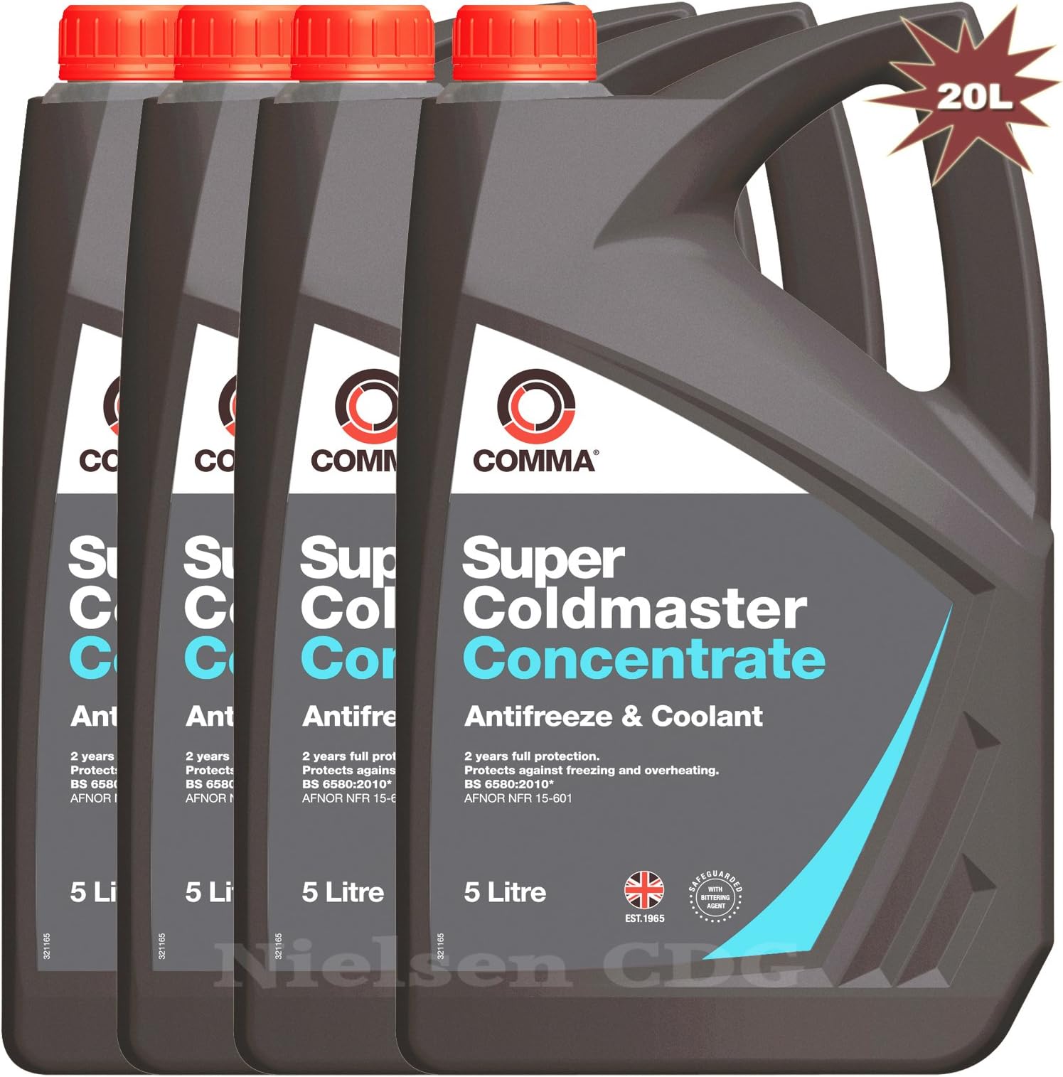 Comma Antifreeze Super Coldmaster 4x5L= 20 Litres