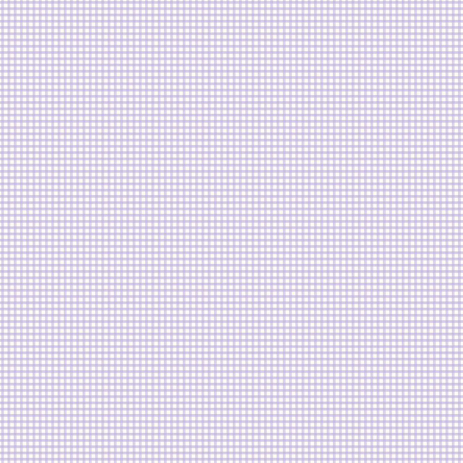 Galerie G67877 Miniatures 2 Mini Gingham Design Wallpaper, Purple, 10m x 53cm