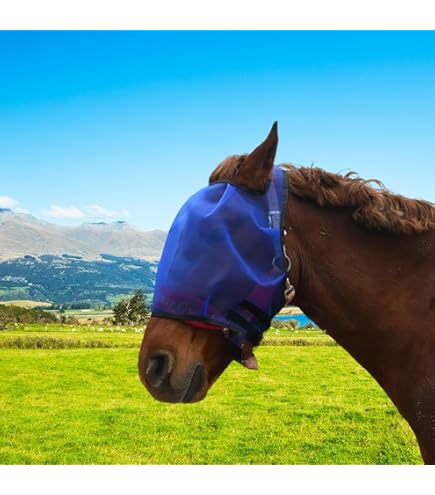 Kensington Signature Cheval Masque Anti-Mouches avec Oreilles Polaire