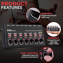Pyle 6-Channel Wireless BT Streaming Mini Line