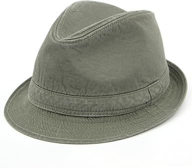 denim trilby hat