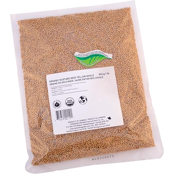 Yellow Mustard Seeds Whole - White Mustard Seed Spicy