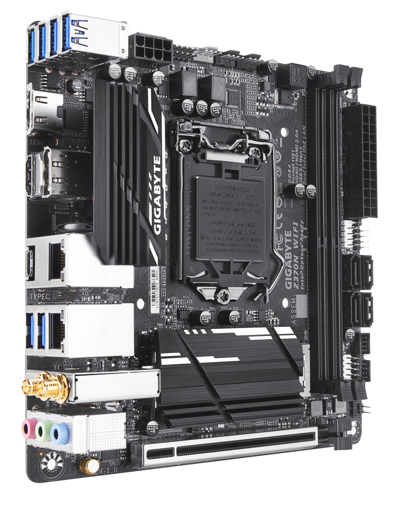 GIGABYTE Z370N WIFI (Intel LGA1151/ Z370/ MiniITX/ 2xM.2/ 2xLAN