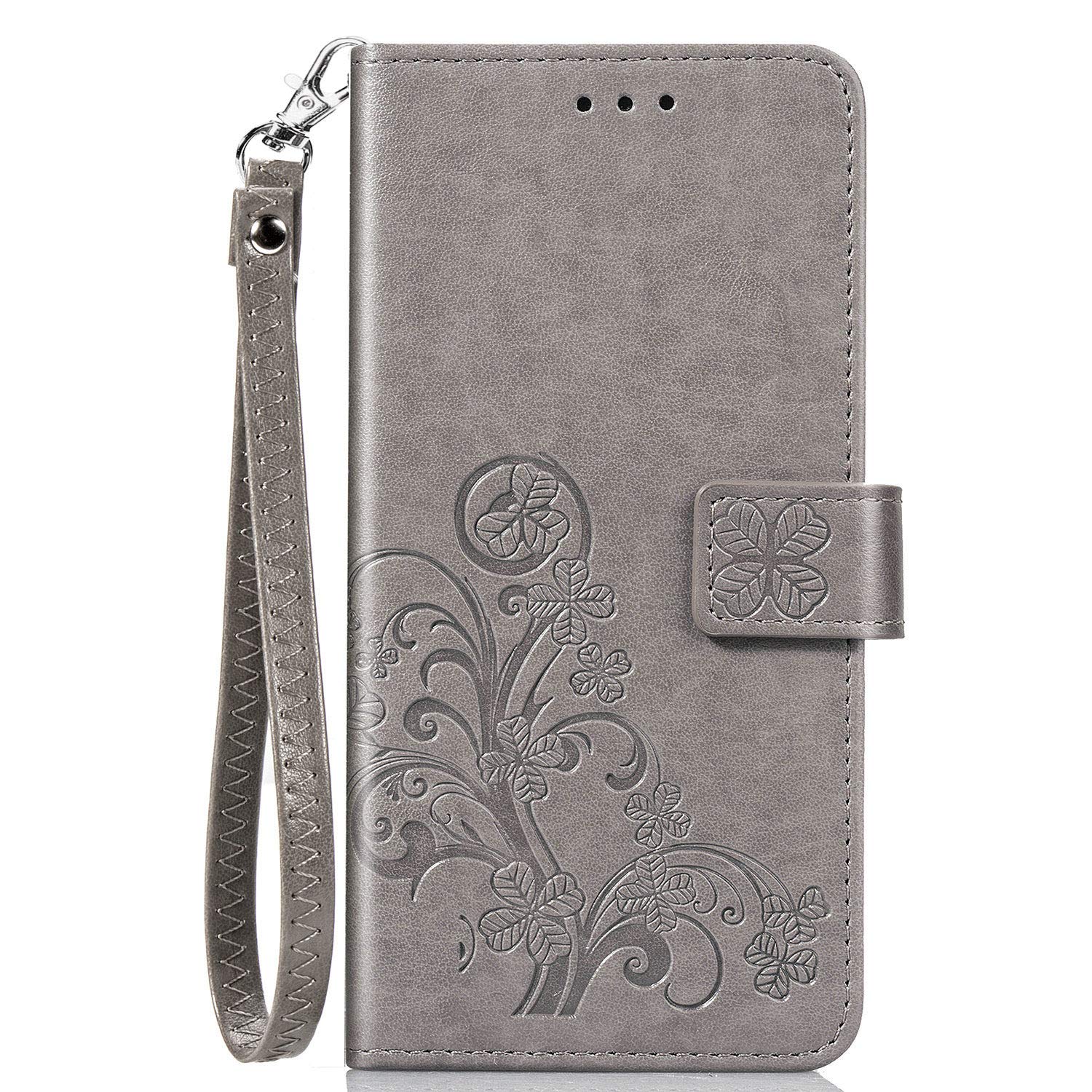 Unichthy For HONOR X6b 5G Case Shockproof PU Leather Flip Wallet Phone Skin Book Folio Magnetic Protective Cover TPU Bumper with Stand Card Slots for HONOR X6b 5G - Grey