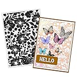 ALIBBON Spring Flower Background Plastic Embossing