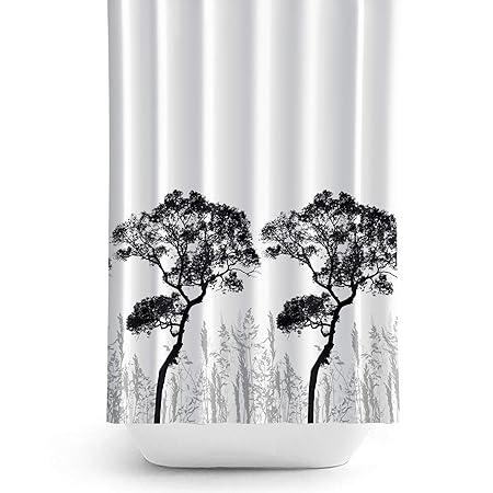 Extra Long And Wide Fabric Shower Curtain 240cm Wide By 200cm