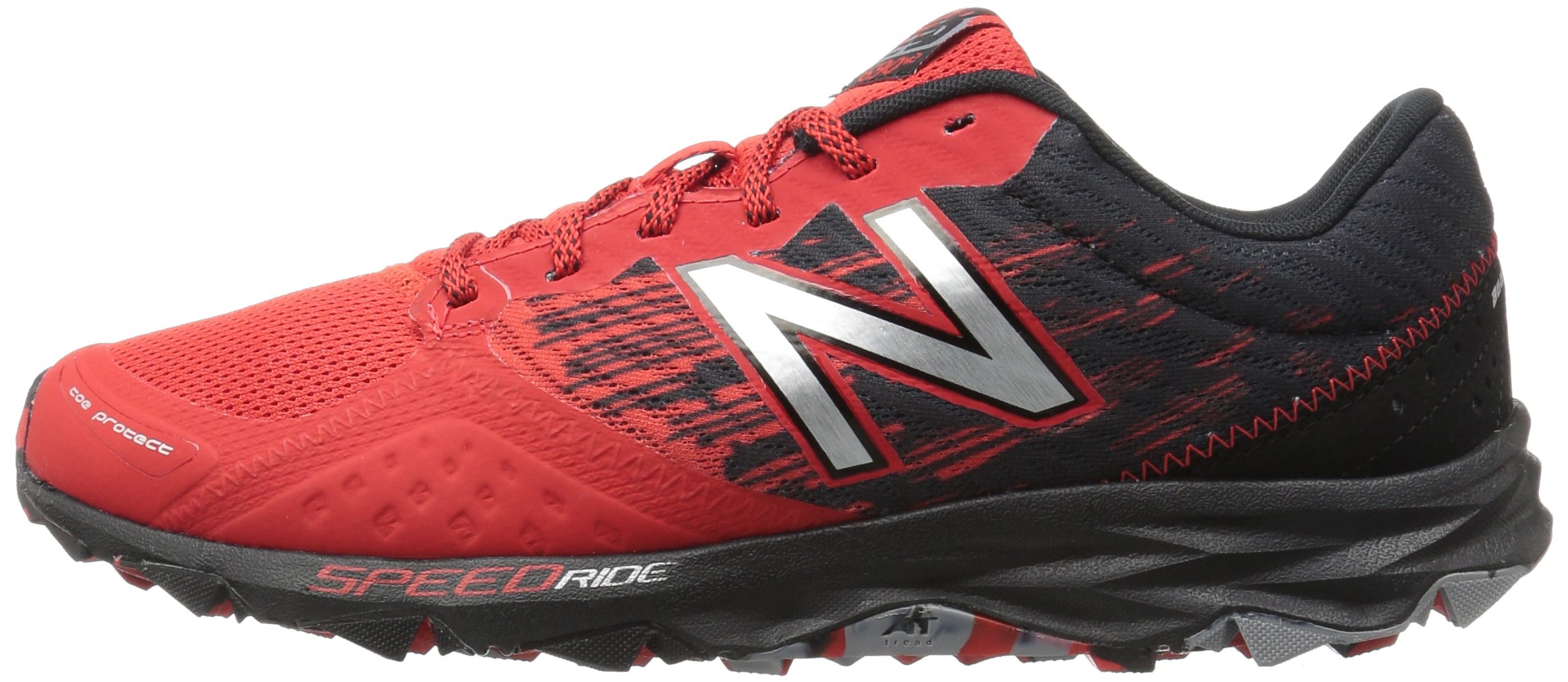 New Balance Men's MT690v2 Responsive Trail Running Shoe, Red/Black, 8