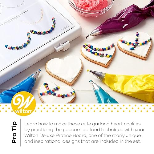 Wilton Deluxe Practice Board Set Practice Piping Stars, Flowers