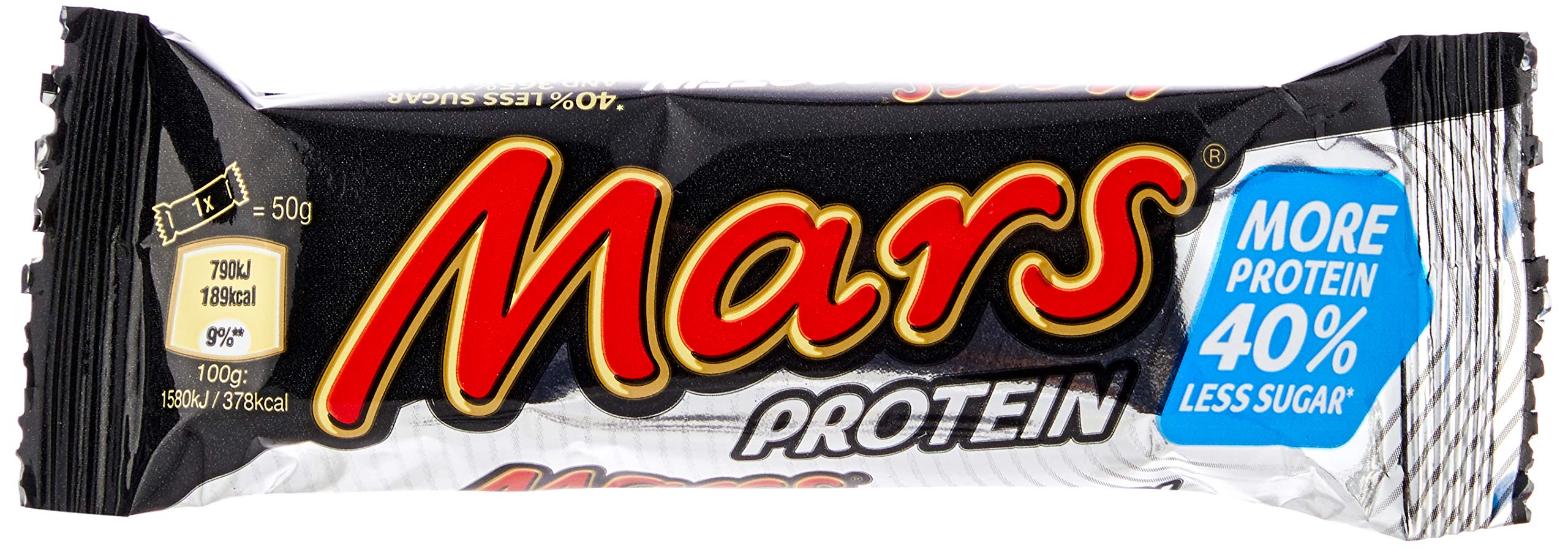 Mars Protein Bar, Chocolate, High Protein Snacks, 18 Bars of 50g