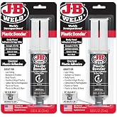 J-B Weld Plastic Bonder Black 25ml Syringe - 2 Pack (50139-2), 25 ml - 2 Pack
