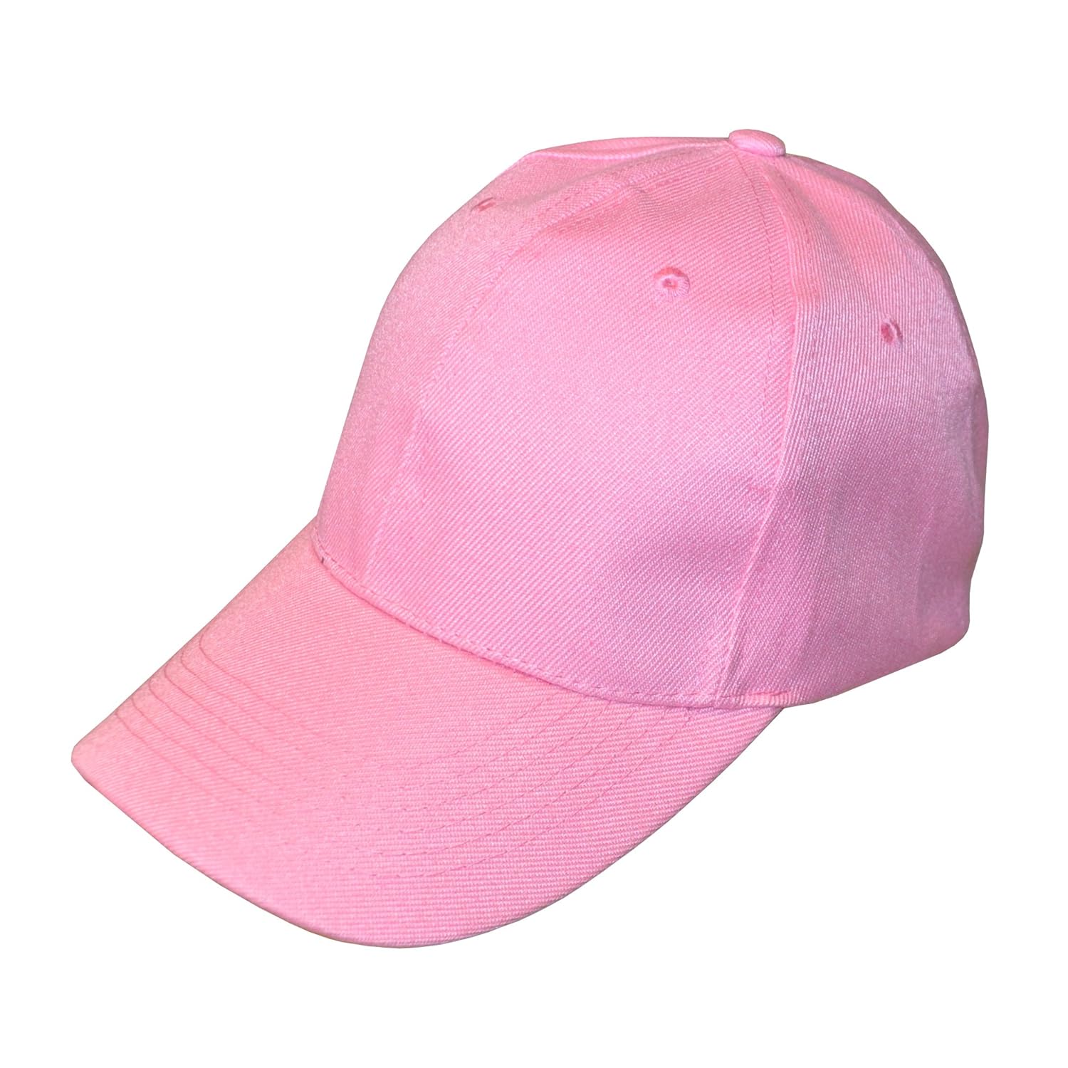 New Baby Pink Adjustable Baseball Cap Amazon.co.uk Clothing