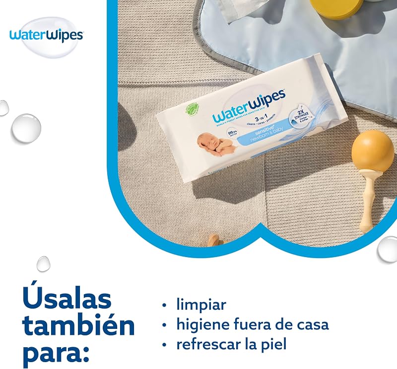 Sensitive+ Newborn & Baby Wipes, 12 Paquetes