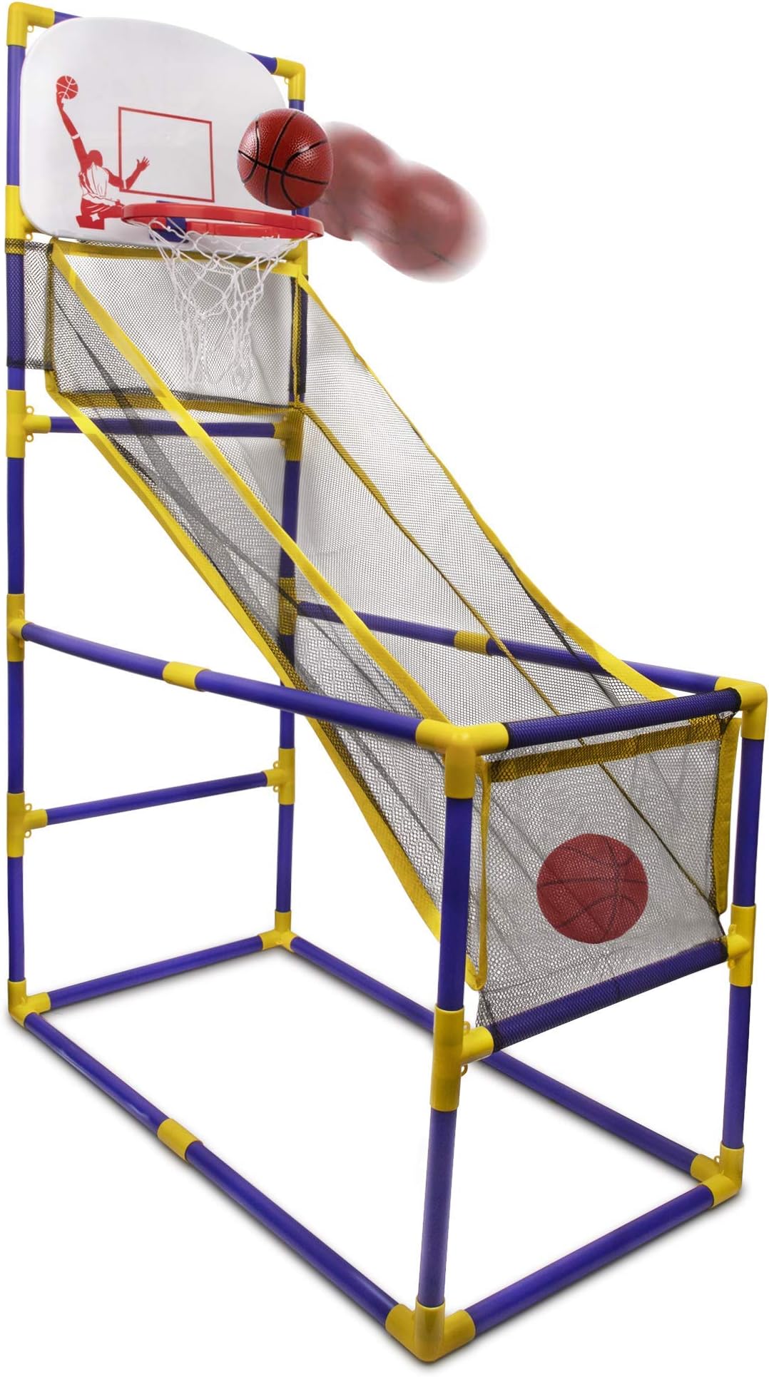 Point GamesThe Boomer Basketball Hoop Game, Indoor or Outdoor Arcade Sport Toy, Easy to Install, Fun and Entertaining for All Ages
