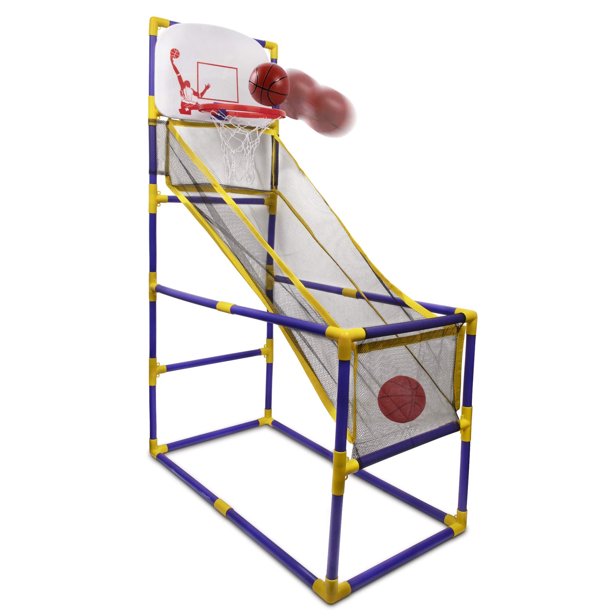Point GamesThe Boomer Basketball Hoop Game, Indoor or Outdoor Arcade Sport Toy, Easy to Install, Fun and Entertaining for All Ages