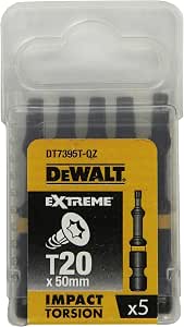 Embout Impact DeWalt DT7393T-QZ T10 - 50mm - Hexagonal Pour Vis à Torsion - Coffret Robust