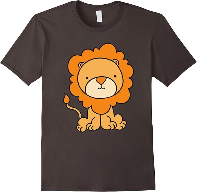 Amazon.com: Cute Baby Lion Cub Print Graphic T Shirt Kids Boys Girls: Clothing