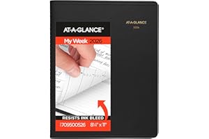 AT-A-GLANCE 2026 Appointment Book Planner, Weekly, 8-1/4" x 11", Large, Black (709500526)