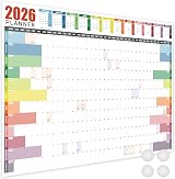 Giftinghouse 2026 Wall Planner A1 Laminated Full Year UK Calendar 59.4x84.1 cm
