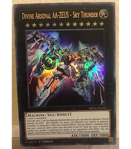 Amazon.com: Divine Arsenal AA-Zeus - Sky Thunder - PHRA-EN045 - Secret Rare 