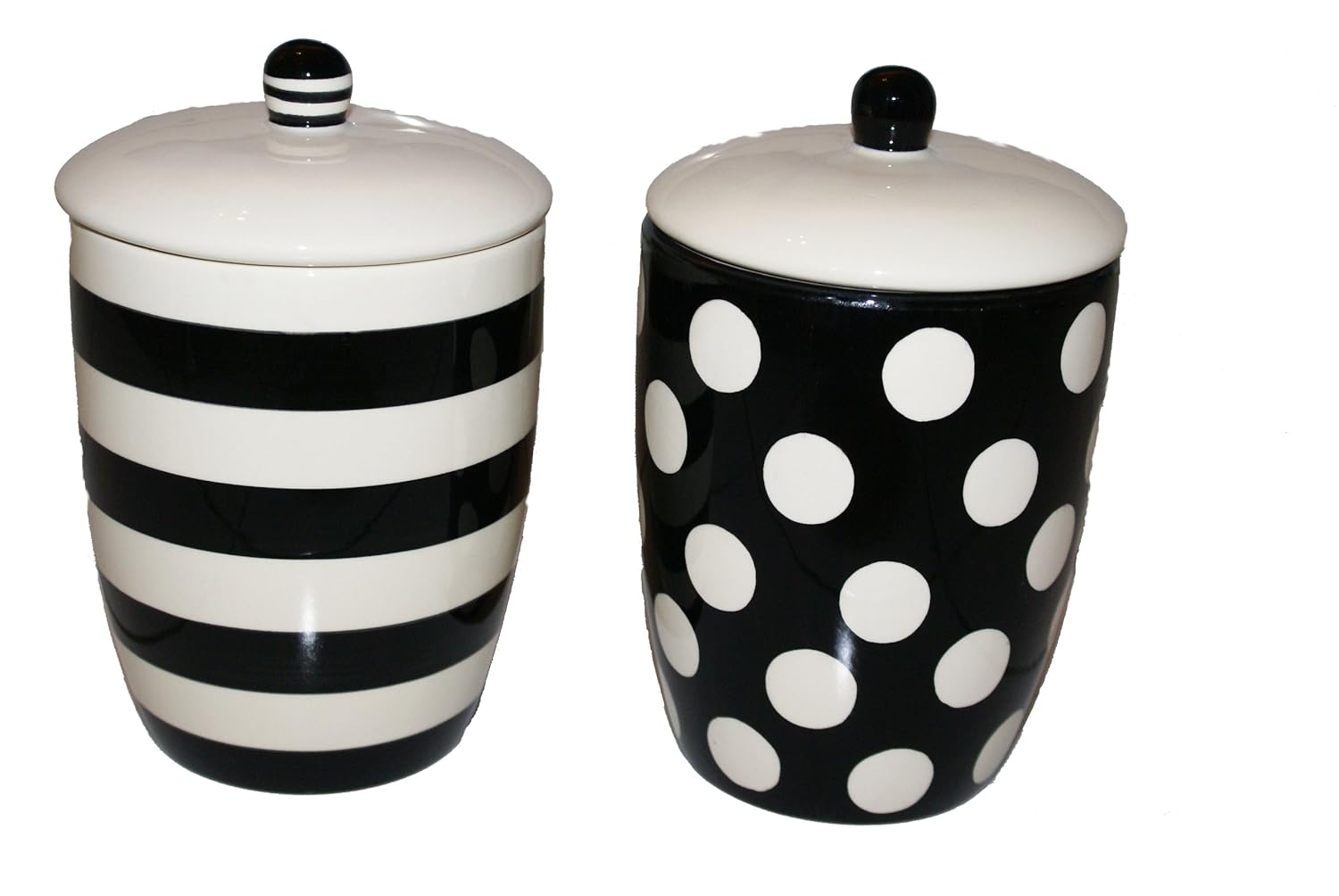 Black and Cream Retro Style Ceramic Storage Jar Amazon.co.uk Kitchen