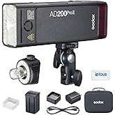 Godox AD200 Pro II AD200Pro II 200Ws 2.4G TTL Flash Strobe, One-Tap Sync with X3, 500 Full Power Flashes, 0.01-1.8s Recycling