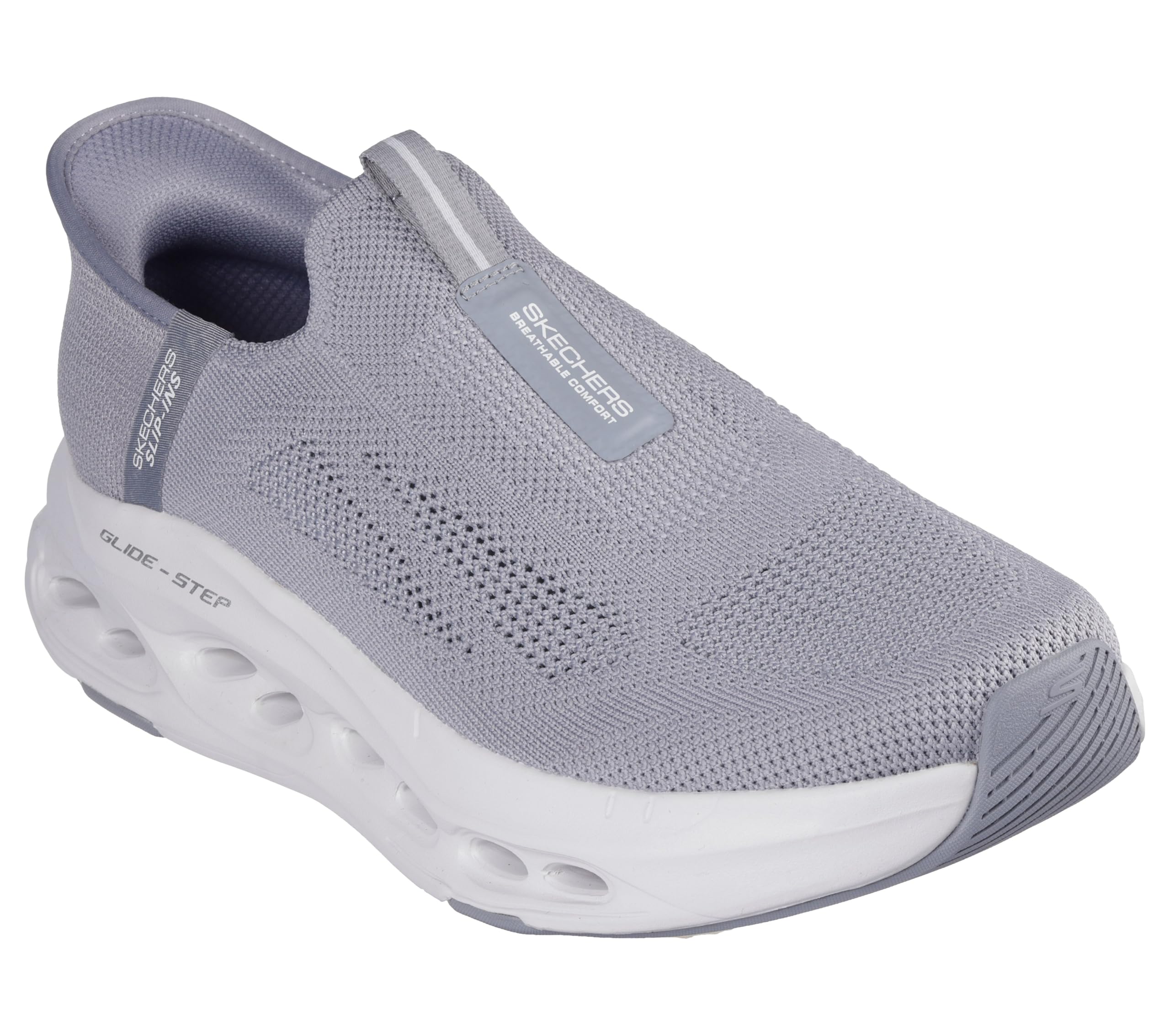 Photo 1 of Skechers Men's Max Cushioning Glide Step Euclid Hands Free Slip-Ins Sneaker, Gray, 10.5 X-Wide