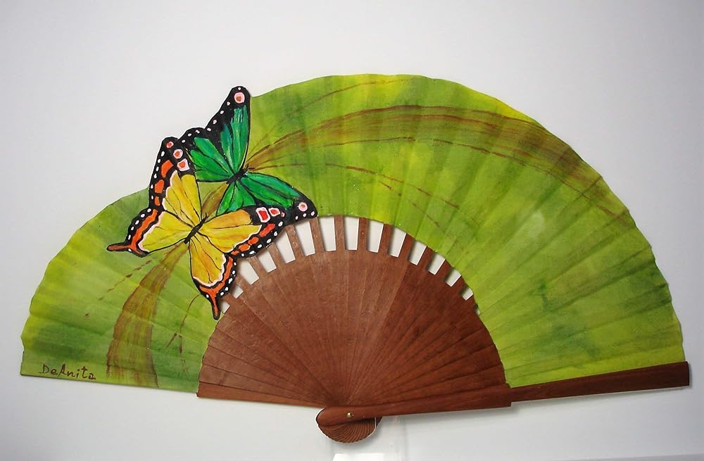 Spanischer Fächer/Handbemalter Fächer/Flamenco Fächer/Hölzerner Fächer ...