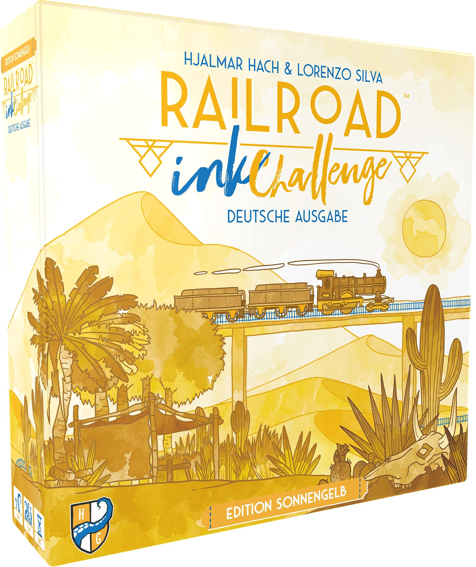 Railroad Ink Challenge: Edition Sun Yellow | Horrible Guild | German | Dice Game | For 1-4 People | From 8 Years, Yellow