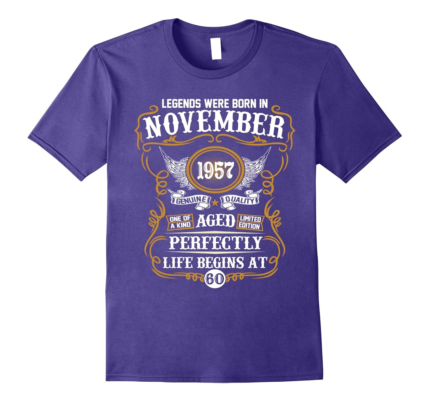 Legends Were Born In November 1957 - 60th Birthday T-Shirt-ANZ