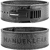 MANUEKLEAR Lifting Belt Lever for Men Women, 10mm Quick Locking Lever Belt Weightlifting with Adjustable Buckle, Lever Weight Lifting Belt for Powerlifting & Deadlifts