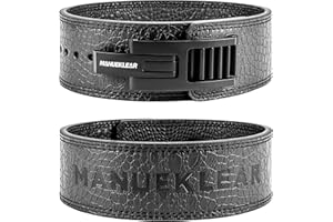 MANUEKLEAR Lifting Belt Lever for Men Women, 10mm Quick Locking Lever Belt Weightlifting with Adjustable Buckle, Lever Weight