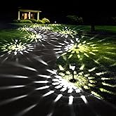 GIGALUMI 12 Pack Solar Lights Outdoor Waterproof, Cool White Pathway Lights Solar Powered, Landscape Lighting, Solar Garden Light for Decor, Patio, Garden, Yard, Pathways, Walkways