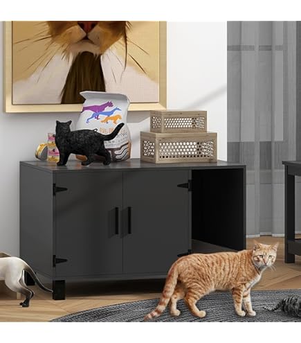 Arenero Gatos Mueble Hzuaneri Armario Para Gatos, s, Caja De Arena