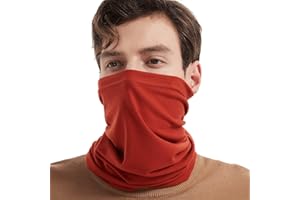 TAMOUKOC Wool Neck Gaiter Ski Face Mask Winter Scarf Neck Warmer for Men & Women