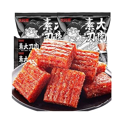 Asian Chinese Snacks, Chinese Spicy Strips, Spicy Bagged Snacks, Vegetarian Food, Non-GMO, Low Sugar and low Carbohydrate 268g/9.4oz 辣条 LaTiao