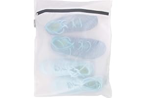 iDesign Mesh Large Mesh Wash Laundry Bag for Delicates In-Wash Cleaning, Bras, Underwear, 16" x 0.5" x 20", White