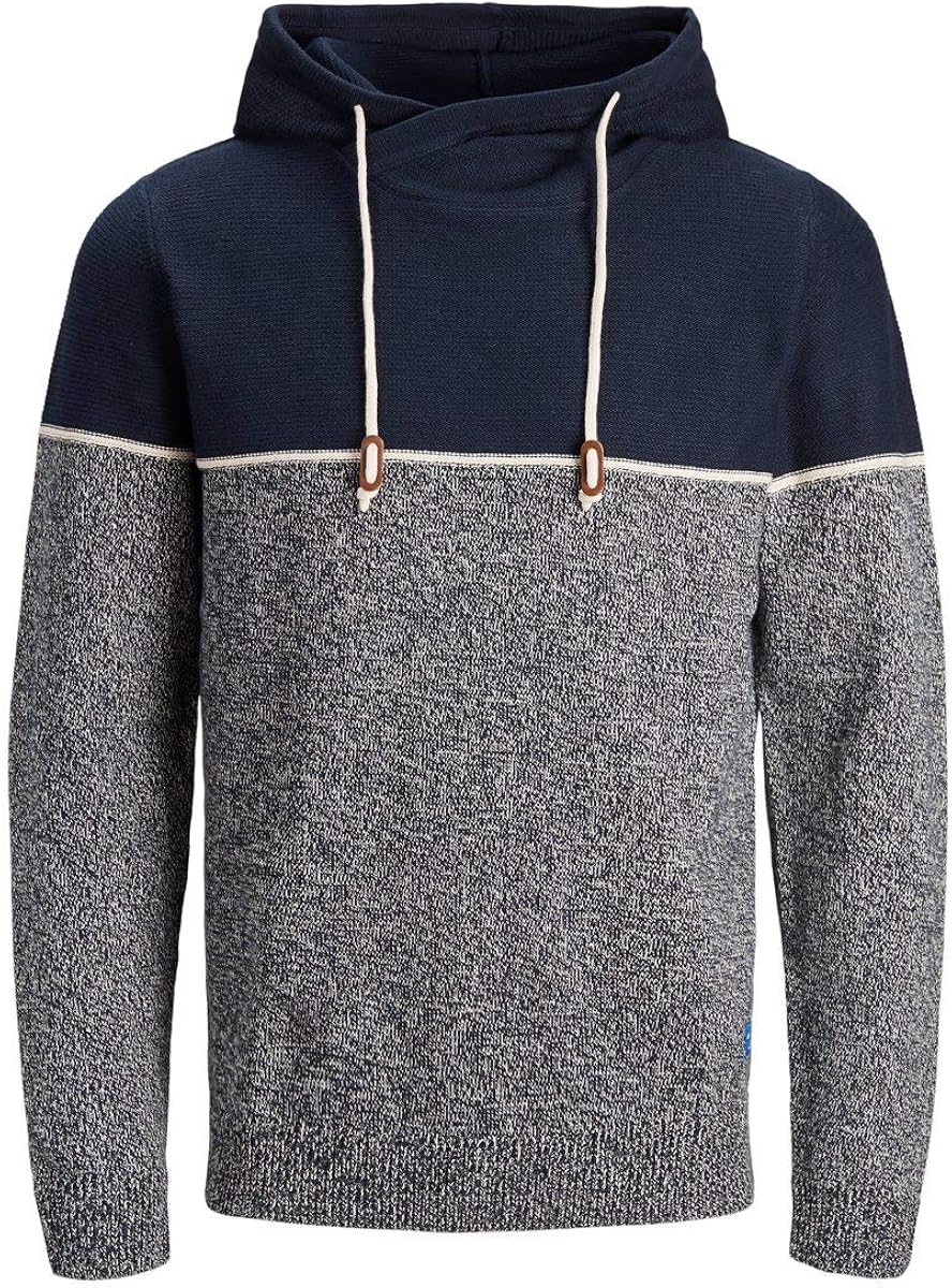 Jack & Jones Men's Jorbrayson Knit Hood STS Jumper: Amazon.co.uk: Clothing