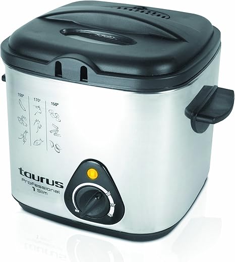 Taurus Professional 1 Slim Freidora, 1000 W, 1 Kilogram, Metal ...
