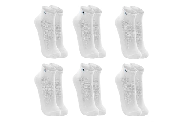 Lupo Kit de meias esportivas de algodão respirável com 6 pares