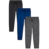 The Children's Place,Active Jogger Pants,3 Pack,Black/Blue/Heather Gray,XLarge (14)