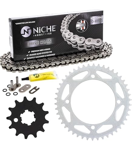 kenshiLOVE様 Amazon.com: NICHE Drive Sprocket Chain Combo for Kawasaki