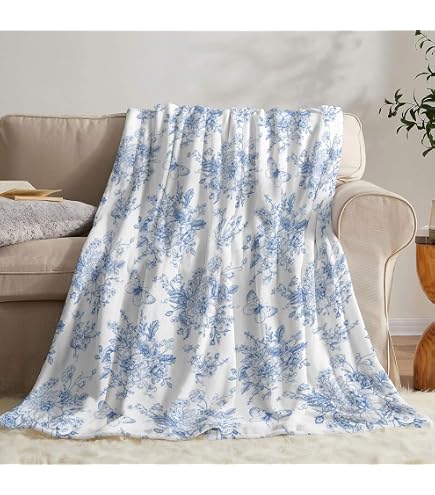 Amazon.com: Laura Ashley - Plush Throw Blanket, 50x70, Soft and