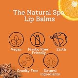 The Natural Spa Vegan Lip Balm Spiced Orange 100% Natural Handmade UK view 6