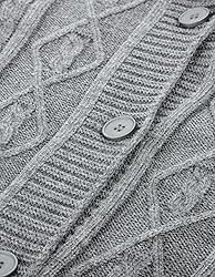 GRACE KARIN Button Down Oersized Cable Knit