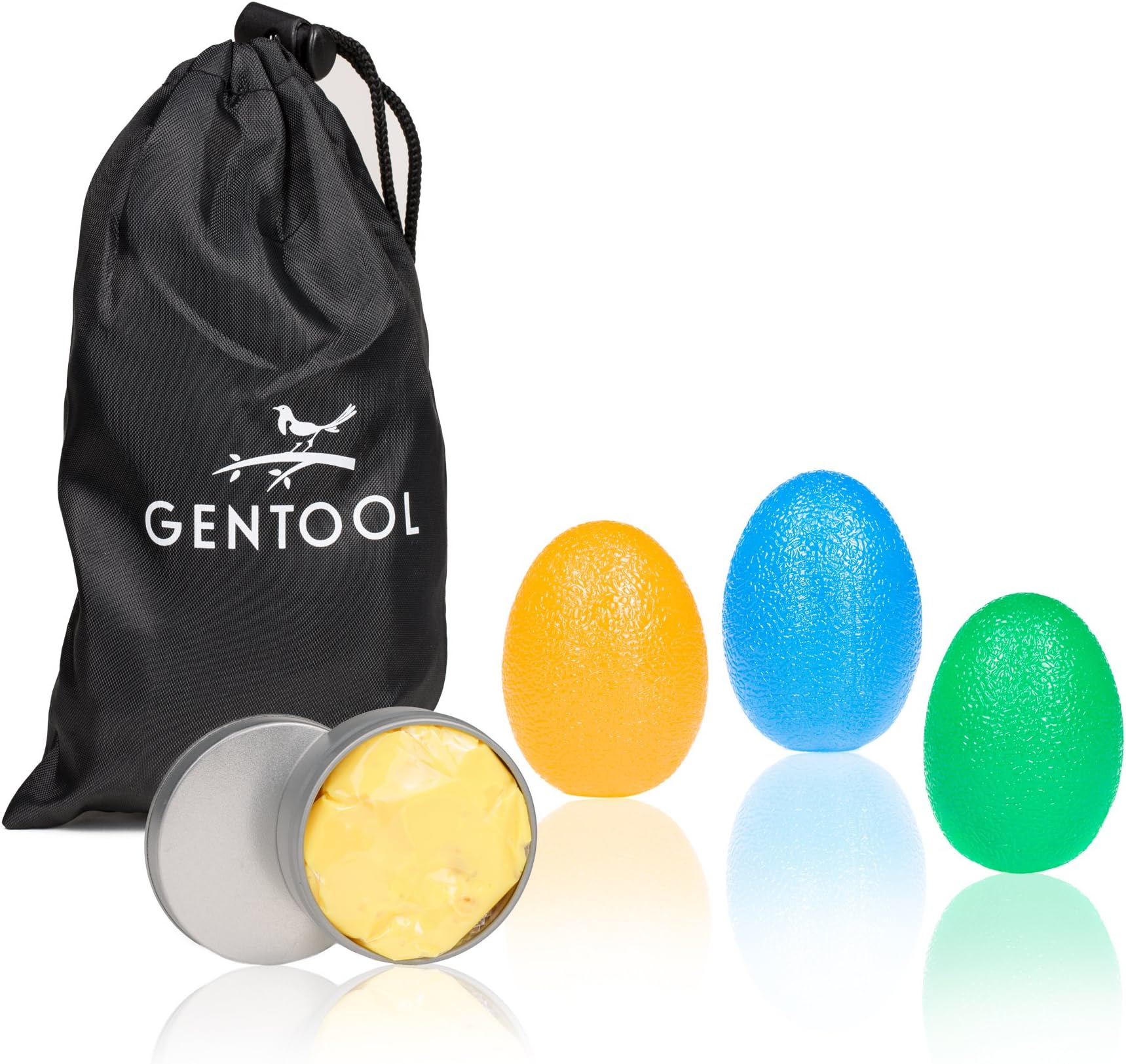 Gentool Hand Therapy Grip Balls Plus Therapy Putty for Hand Strengthening, Stress Relief, Physical Therapy, Hand Training, Injury Rehabilitation, Arthritis Relief and More