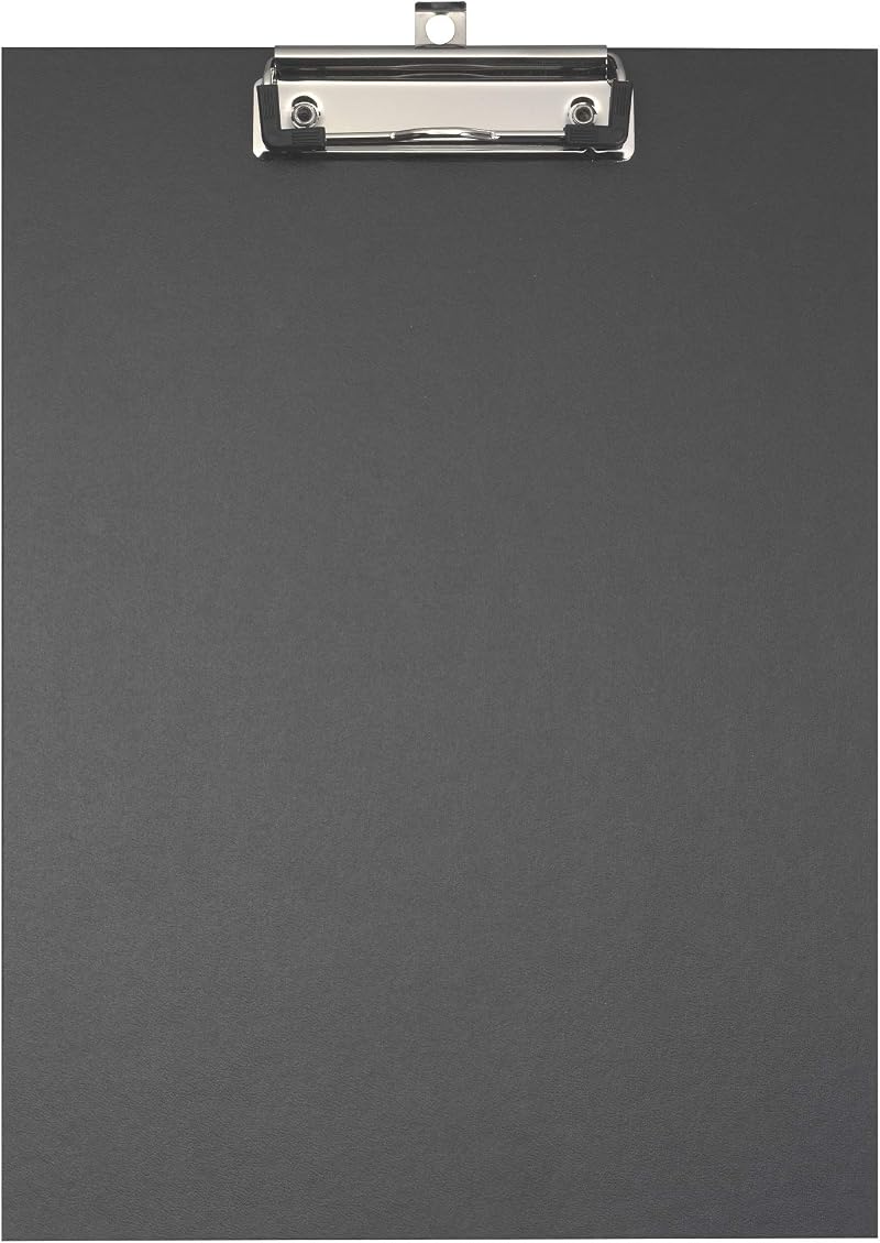 Exacompta 17291E Coated Paper Pad Holder 23x32cm Holds A4 Black