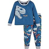 Mud Pie boys Mud Pie Children's Dino Glow Toddler Pajama Set